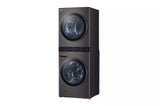 LG  Single Unit Front Load Washtower™ With Center Control™ 4.5 Cu. Ft. Washer And 7.4 Cu. Ft. Gas Dryer - Black Steel (WKGX201HBA)