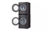 LG  Single Unit Front Load Washtower™ With Center Control™ 4.5 Cu. Ft. Washer And 7.4 Cu. Ft. Gas Dryer - Black Steel (WKGX201HBA)