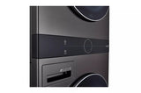 LG  Single Unit Front Load Washtower™ With Center Control™ 4.5 Cu. Ft. Washer And 7.4 Cu. Ft. Gas Dryer - Black Steel (WKGX201HBA)