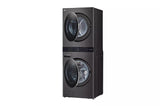 LG Single Unit Front Load LG WashTower™ with Center Control™ 4.5 cu. ft. Washer and 7.4 cu. ft. Gas Dryer - Black (WKGX201HBA)