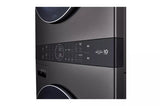 LG Single Unit Front Load LG WashTower™ with Center Control™ 4.5 cu. ft. Washer and 7.4 cu. ft. Gas Dryer - Black (WKGX201HBA)