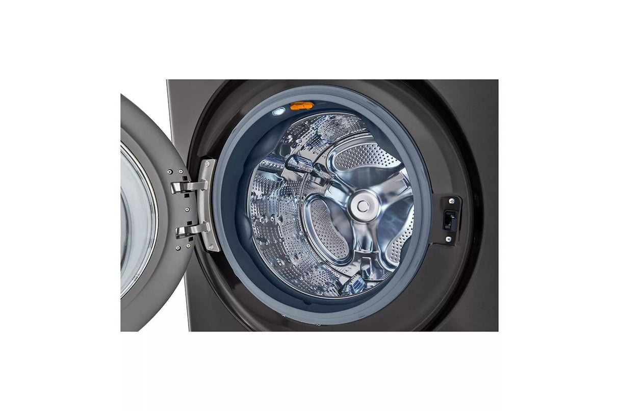 LG Single Unit Front Load LG WashTower™ with Center Control™ 4.5 cu. ft. Washer and 7.4 cu. ft. Gas Dryer - Black (WKGX201HBA)