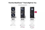 LG Single Unit Front Load LG WashTower™ with Center Control™ 4.5 cu. ft. Washer and 7.4 cu. ft. Gas Dryer - Black (WKGX201HBA)