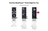 LG Single Unit Front Load LG WashTower™ with Center Control™ 4.5 cu. ft. Washer and 7.4 cu. ft. Gas Dryer - Black (WKGX201HBA)