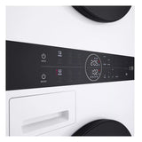 LG Compact Single Unit LG WashTower™ with Center Control™ 2.4 cu.ft. Front Load Washer and 4.2 cu.ft. Electric Ventless HeatPump™ Dryer - White (WKHC152HWA)