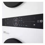 LG  Compact Single Unit Washtower™ With Center Control™ 2.4 Cu. Ft. Front Load Washer And 4.2 Cu. Ft. Electric Ventless Heatpump™ Dryer - White (WKHC152HWA)