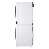 LG Compact Single Unit LG WashTower™ with Center Control™ 2.4 cu.ft. Front Load Washer and 4.2 cu.ft. Electric Ventless HeatPump™ Dryer - White (WKHC152HWA)