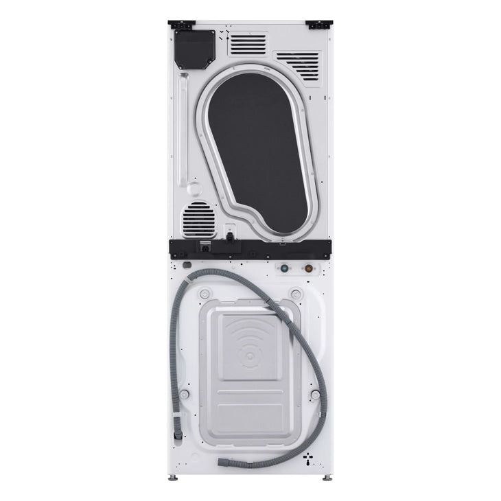 LG Compact Single Unit LG WashTower™ with Center Control™ 2.4 cu.ft. Front Load Washer and 4.2 cu.ft. Electric Ventless HeatPump™ Dryer - White (WKHC152HWA)