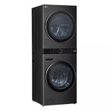 LG  Single Unit Washtower™ With Center Control™ 5.0 Cu. Ft. Front Load Washer And 7.8 Cu. Ft. Electric Ventless Heat Pump Dryer - Black Steel (WKHC252HBA)