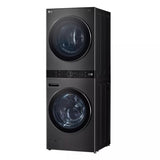 LG  Single Unit Washtower™ With Center Control™ 5.0 Cu. Ft. Front Load Washer And 7.8 Cu. Ft. Electric Ventless Heat Pump Dryer - Black Steel (WKHC252HBA)