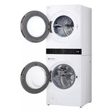 LG  Single Unit Washtower™ With Center Control™ 5.0 Cu. Ft. Front Load Washer And 7.8 Cu. Ft. Electric Ventless Heat Pump Dryer - White (WKHC252HWA)