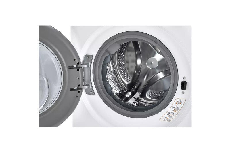 LG 2.4 cu.ft. Smart wi-fi Enabled Compact Front Load Washer with Built-In Intelligence - White (WM1455HWA)
