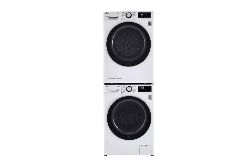 LG 2.4 cu.ft. Smart wi-fi Enabled Compact Front Load Washer with Built-In Intelligence - White (WM1455HWA)
