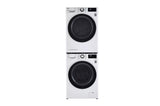 LG 2.4 cu.ft. Smart wi-fi Enabled Compact Front Load Washer with Built-In Intelligence - White (WM1455HWA)