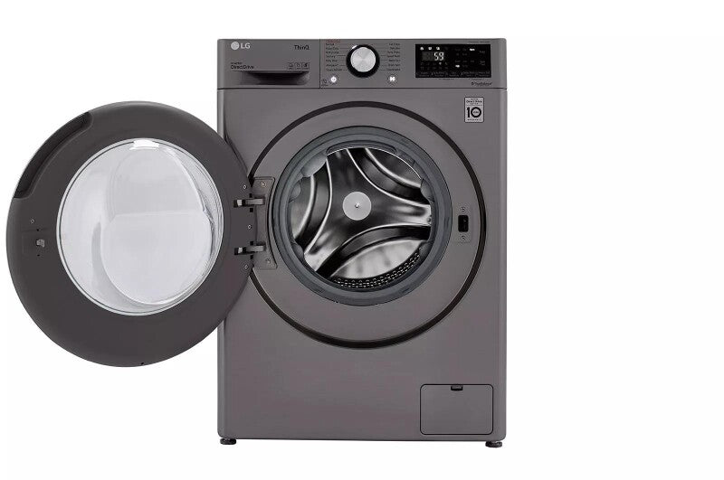 LG 2.4 cu.ft. Smart wi-fi Enabled Compact Front Load All-In-One Washer/Dryer Combo with Built-In Intelligence - Graphite Steel (WM3555HVA)
