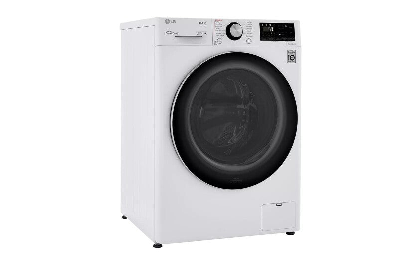 LG  2.4 cu.ft. Smart wi-fi Enabled Compact Front Load All-In-One Washer/Dryer Combo with Built-In Intelligence - White (WM3555HWA)