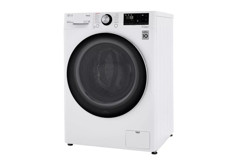 LG 2.4 cu.ft. Smart wi-fi Enabled Compact Front Load All-In-One Washer/Dryer Combo with Built-In Intelligence - White (WM3555HWA)