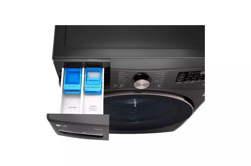 LG  4.5 cu. ft. Ultra Large Capacity Smart wi-fi Enabled Front Load Washer with TurboWash™ 360° and Built-In Intelligence - Black (WM4000HBA)