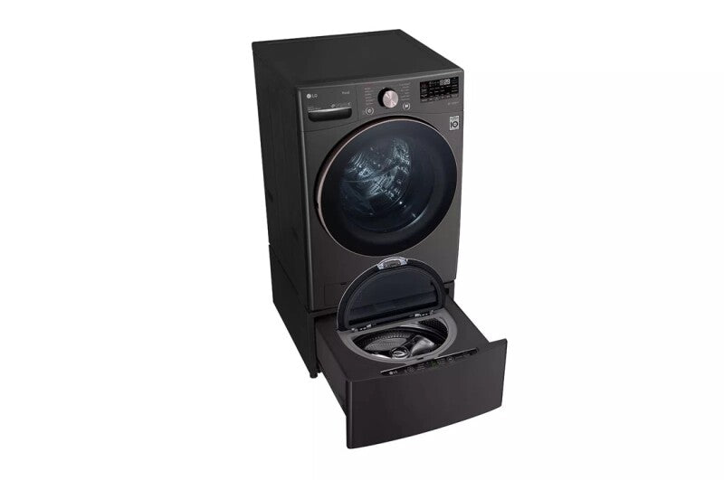 LG  4.5 Cu. Ft. Ultra Large Capacity Front Load Washer - Black Steel - Black Steel (WM4000HBA)