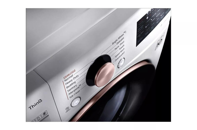 LG 4.5 cu. ft. Ultra Large Capacity Smart wi-fi Enabled Front Load Washer with TurboWash™ 360° and Built-In Intelligence - White (WM4000HWA)