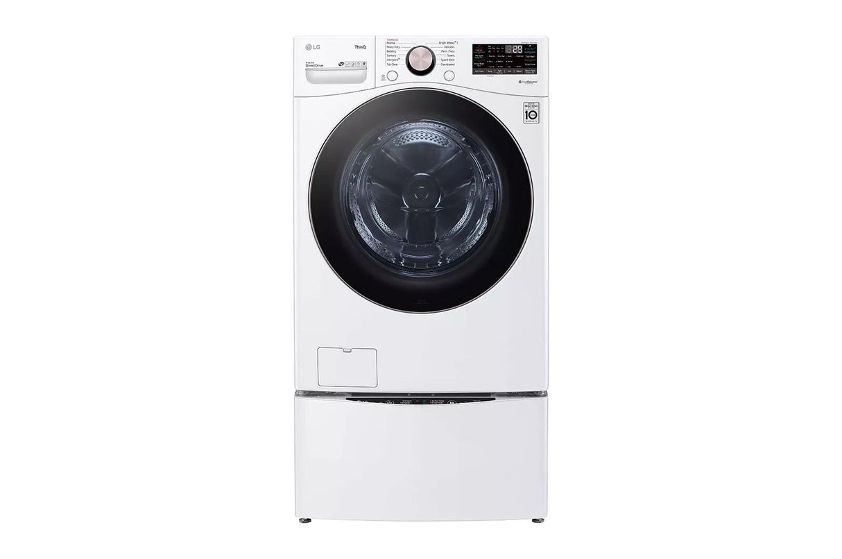 LG 4.5 cu. ft. Ultra Large Capacity Smart wi-fi Enabled Front Load Washer with TurboWash™ 360° and Built-In Intelligence - White (WM4000HWA)