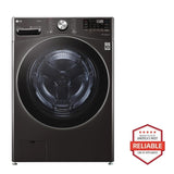 LG  5.0 Cu. Ft. Mega Capacity Smart Wi-fi Enabled Front Load Washer With Turbowash™ 360° And Built-in Intelligence - Black Steel (WM4200HBA)