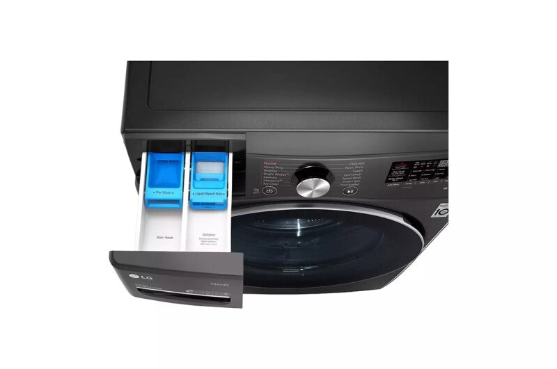 LG  5.0 cu. ft. Front Load Washer with TurboWash™ 360° and Built-In Intelligence (WM4200HBA) - Black (WM4200HBA)