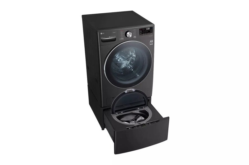 LG  5.0 Cu. Ft. Mega Capacity Smart Wi-fi Enabled Front Load Washer With Turbowash™ 360° And Built-in Intelligence - Black Steel (WM4200HBA)