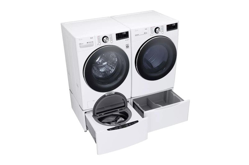 LG 5.0 cu. ft. Front Load Washer with TurboWash™ 360° and Built-In Intelligence (WM4200HWA) - White (WM4200HWA)