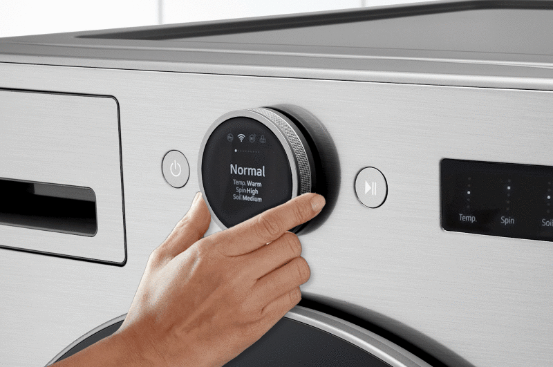 LG 4.5 cu. ft. Capacity Smart Front Load Washer with TurboWash® 360° and AI DD® Built-In Intelligence - Graphite Steel (WM5500HVA)