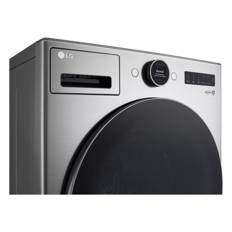 LG  4.5 Cu. Ft. Capacity Smart Front Load Energy Star Washer With Turbowash® 360° And Ai Dd® Built-in Intelligence - Graphite Steel (WM5500HVA)