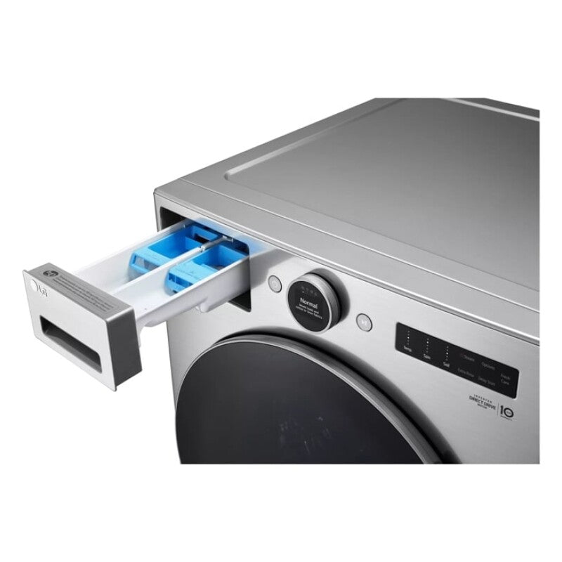 LG  4.5 Cu. Ft. Capacity Smart Front Load Energy Star Washer With Turbowash® 360° And Ai Dd® Built-in Intelligence - Graphite Steel (WM5500HVA)
