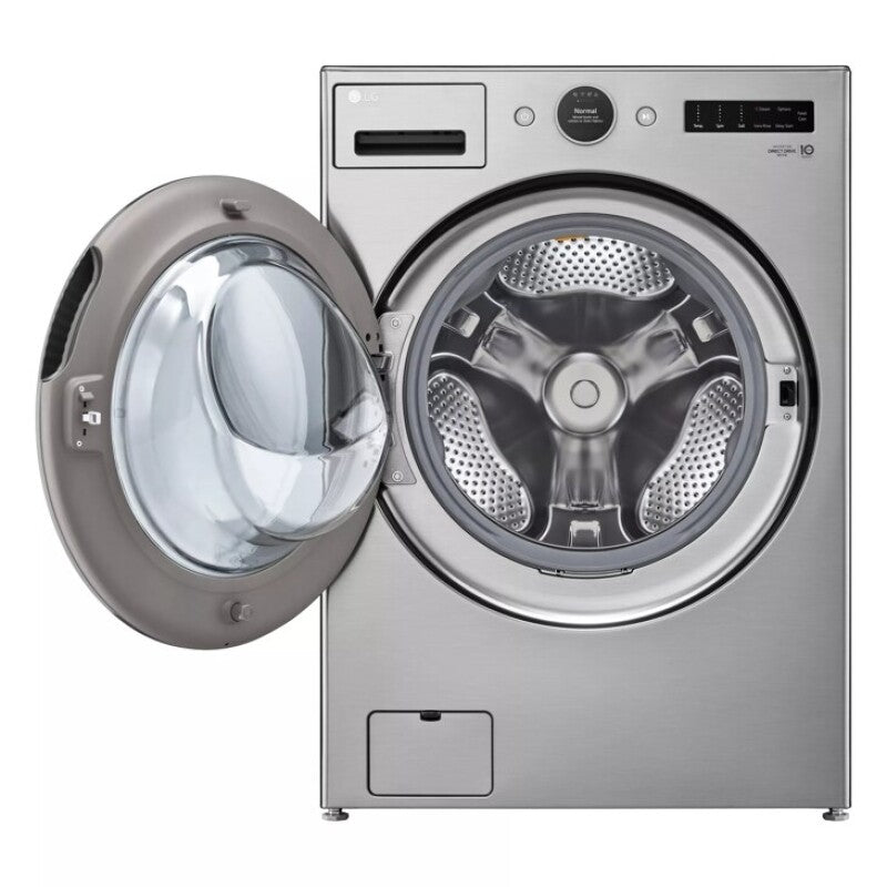 LG  4.5 Cu. Ft. Capacity Smart Front Load Energy Star Washer With Turbowash® 360° And Ai Dd® Built-in Intelligence - Graphite Steel (WM5500HVA)