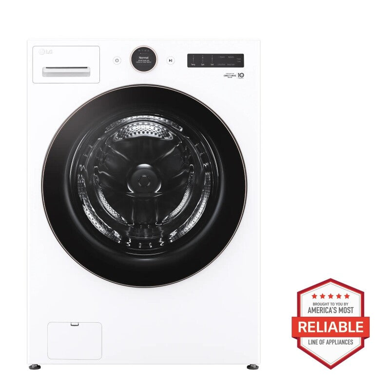 LG  5.0 Cu. Ft. Mega Capacity Smart Front Load Energy Star Washer With Turbowash® 360° And Ai Dd® Built-in Intelligence - White (WM6500HWA)
