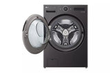 LG  5.0 Cu. Ft. Mega Capacity Smart Front Load Washer With Ai Dd® 2.0 Built-in Intelligence & Turbowash® 360° - Black Steel (WM6700HBA)