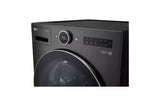 LG  5.0 Cu. Ft. Mega Capacity Smart Front Load Washer With Ai Dd® 2.0 Built-in Intelligence & Turbowash® 360° - Black Steel (WM6700HBA)