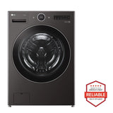 LG  5.0 Cu. Ft. Mega Capacity Smart Front Load Washer With Ai Dd® 2.0 Built-in Intelligence & Turbowash® 360° - Black Steel (WM6700HBA)