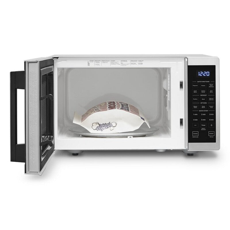 WHIRLPOOL 0.9 Cu. Ft. Capacity Countertop Microwave with 900 Watt Cooking Power - Heritage Stainless Steel (WMC30309LS)