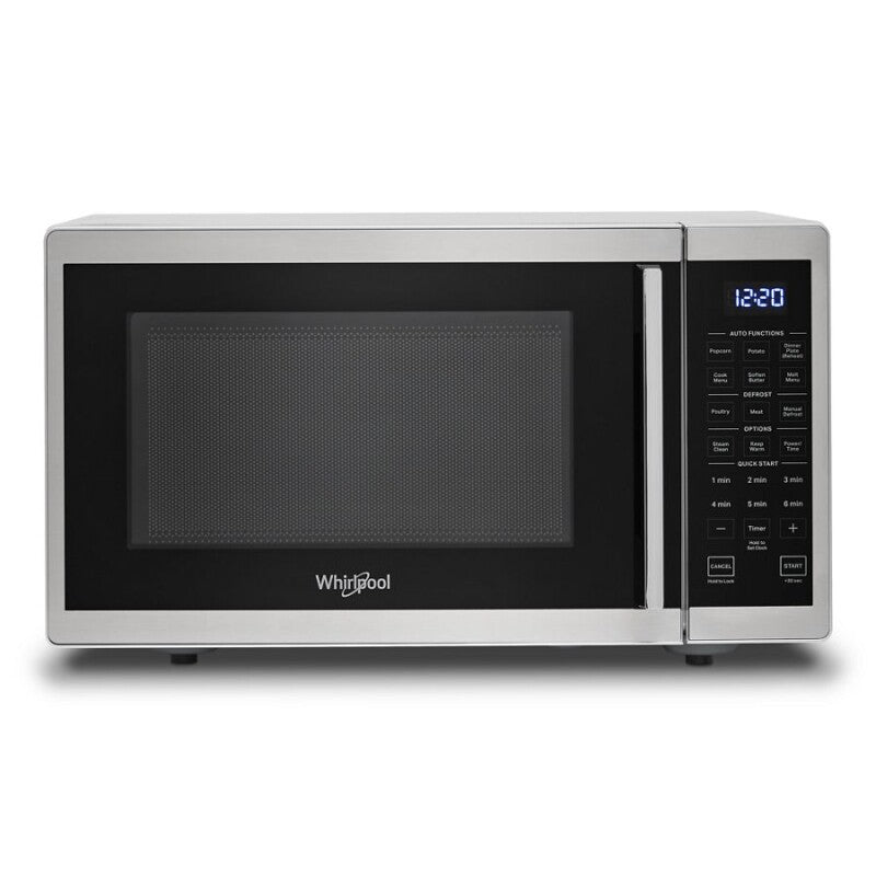 WHIRLPOOL 0.9 Cu. Ft. Capacity Countertop Microwave with 900 Watt Cooking Power - Heritage Stainless Steel (WMC30309LS)