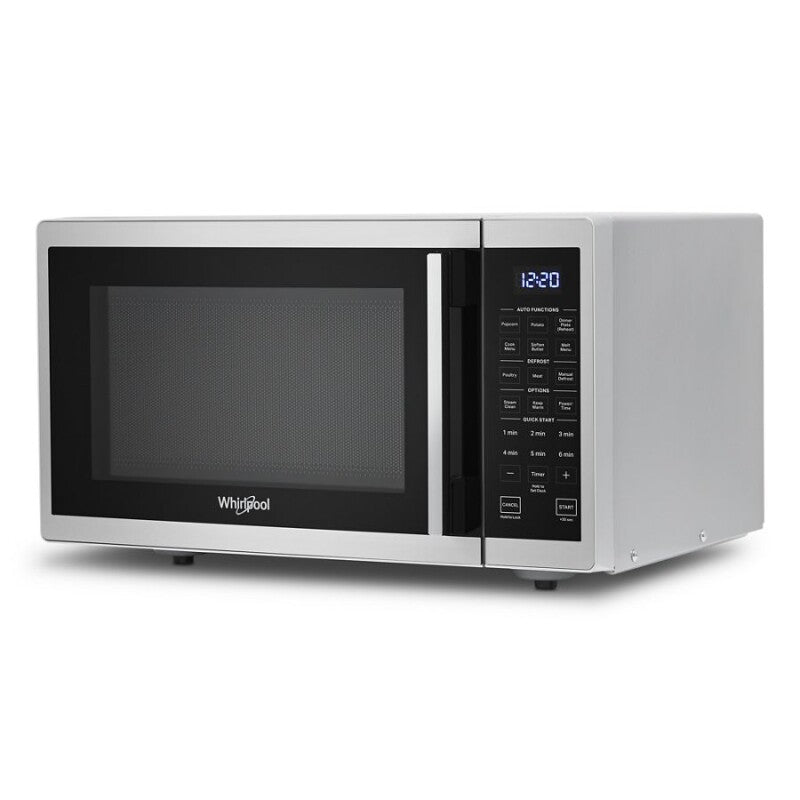 WHIRLPOOL 0.9 Cu. Ft. Capacity Countertop Microwave with 900 Watt Cooking Power - Heritage Stainless Steel (WMC30309LS)