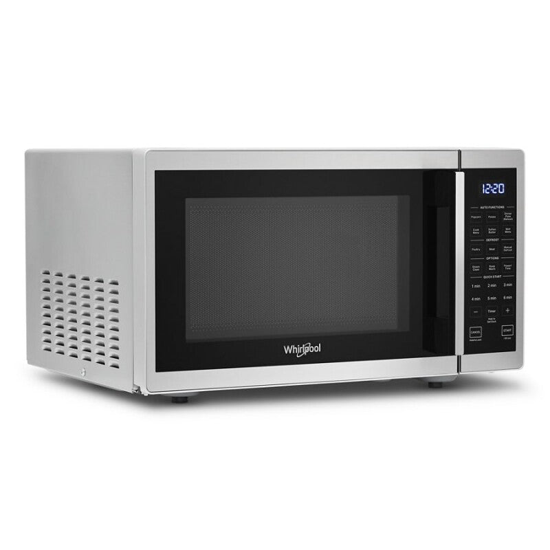 WHIRLPOOL 0.9 Cu. Ft. Capacity Countertop Microwave with 900 Watt Cooking Power - Heritage Stainless Steel (WMC30309LS)