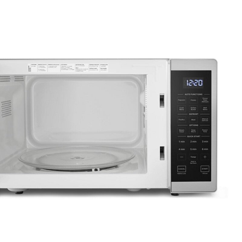 WHIRLPOOL 0.9 Cu. Ft. Capacity Countertop Microwave with 900 Watt Cooking Power - Heritage Stainless Steel (WMC30309LS)