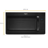 Whirlpool 1.7 cu. ft. Microwave Hood Combination with Electronic Touch Controls - Black (WMH31017HB)