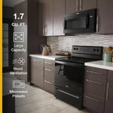WHIRLPOOL  WHIRLPOOL OVEN MICRO HOOD - Black (WMH31017HB)