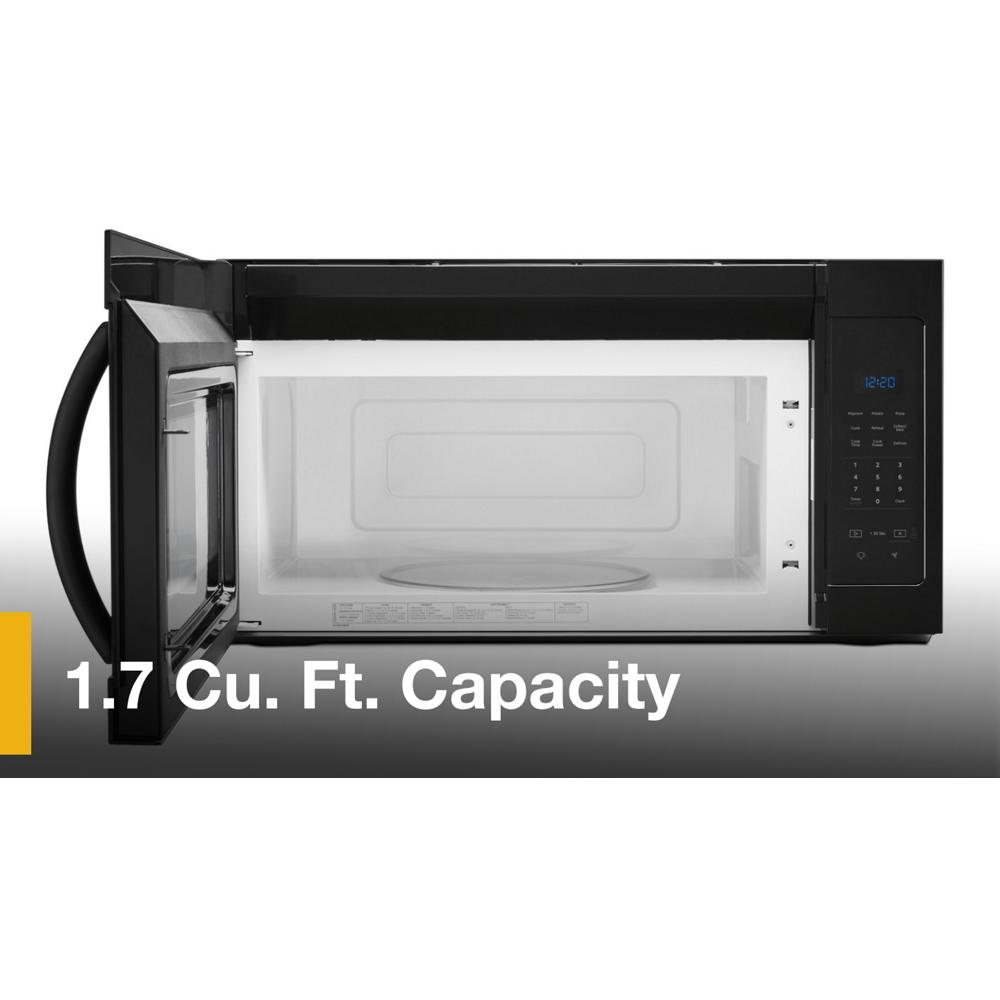 Whirlpool 1.7 cu. ft. Microwave Hood Combination with Electronic Touch Controls - Black (WMH31017HB)