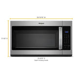 Whirlpool 1.7 cu. ft. Microwave Hood Combination with Electronic Touch Controls - Stainless Steel (WMH31017HS)