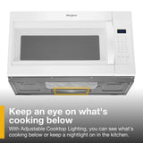 WHIRLPOOL  1.7 cu. ft. Microwave Hood Combination with Electronic Touch Controls - White (WMH31017HW)