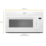 Whirlpool  1.7 cu. ft. Microwave Hood Combination with Electronic Touch Controls - White (WMH31017HW)