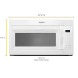 WHIRLPOOL  1.7 cu. ft. Microwave Hood Combination with Electronic Touch Controls - White (WMH31017HW)