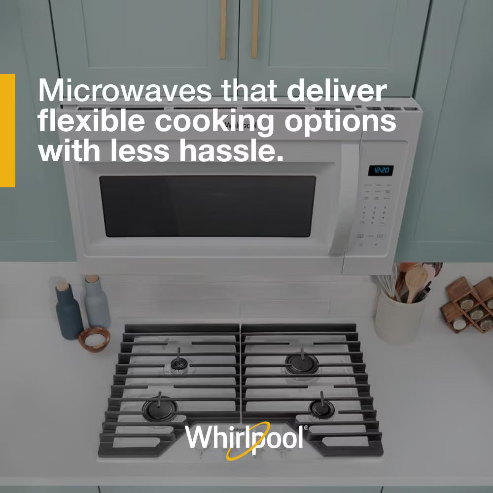 Whirlpool  1.7 cu. ft. Microwave Hood Combination with Electronic Touch Controls - White (WMH31017HW)